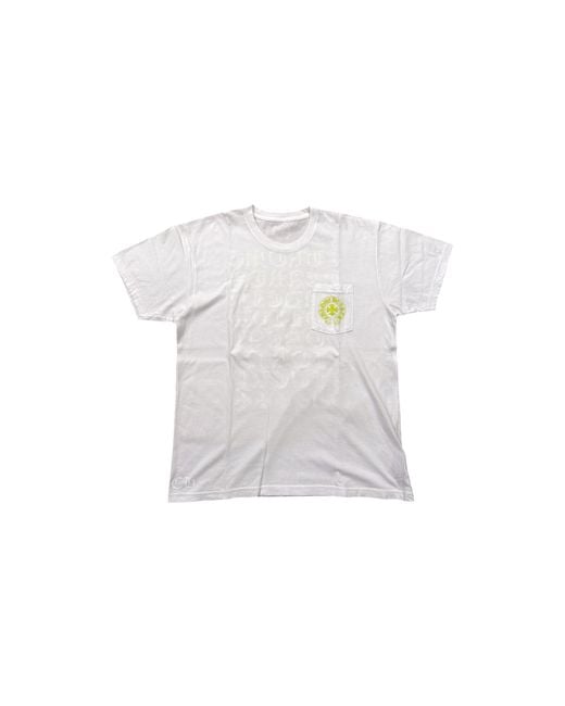 Chrome Hearts Black Eye Chart Logo Pocket Short Sleeve T-Shirt Shirt /Neon" Chrm1718" for men