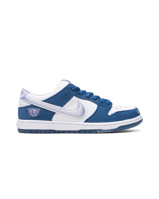 Nike Blue Sb Dunk Low "Born X Raised" Fn7819 400" for men