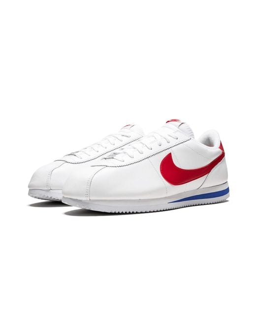 Red leather nike cortez outlet