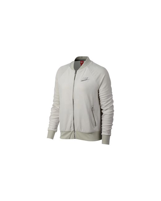Nike Black Velour Full Zip Jacket "Oatmeal" 921149 072"