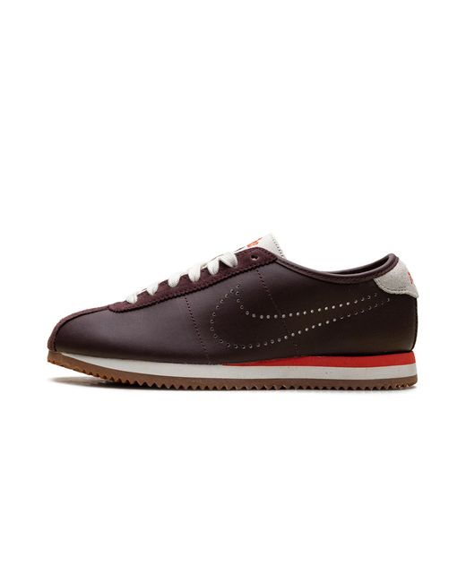Nike Black Cortez Leather "Perforated Swoosh
