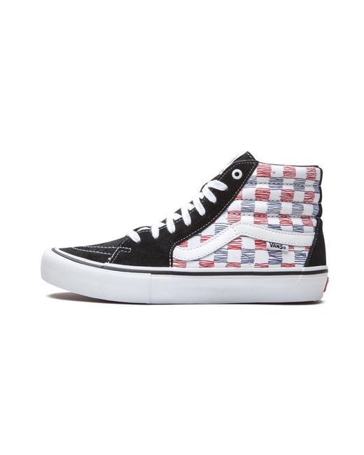 Vans Black Sk8-Hi "Sketched Checkerboard" Vn0A45Jd2Mb" for men