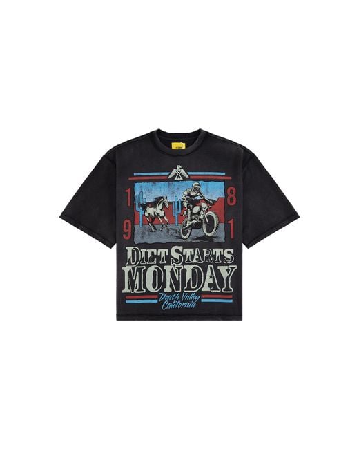 DIET STARTS MONDAY Black 81 Racing T-Shirt "Vintage" Dsm S26 064" for men