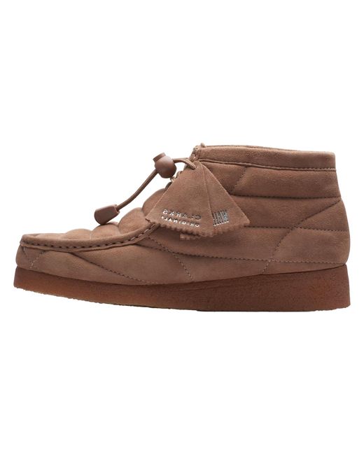 Clarks Brown Originals Wallabee Boot "Burnt Brick Suede" 26173230"