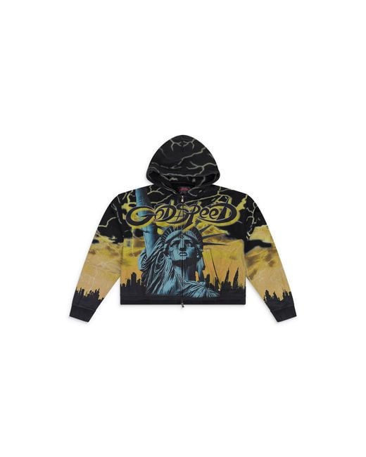 GODSPEED NEW YORK Black Voltage Zip Hoodie Gds Mhds 0014" for men