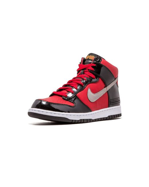 Nike Red Dunk High Premium "Djam" Shoes