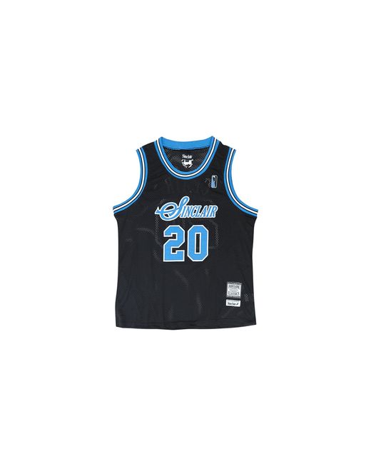 Sinclair Black Mesh Basketball Jersey Tank Top Smt55 1" for men