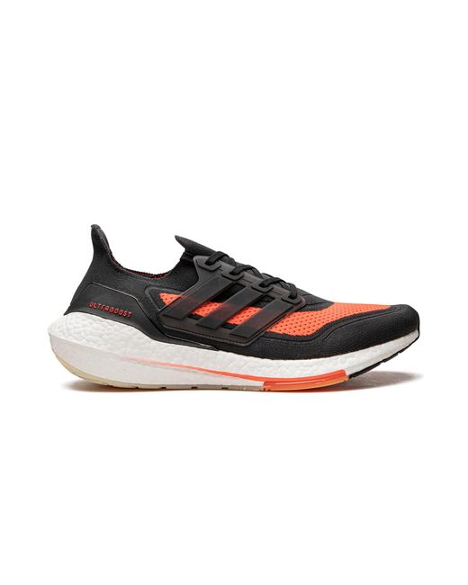 Adidas Black Ultraboost 21 "Carbon Solar" Fz2559" for men