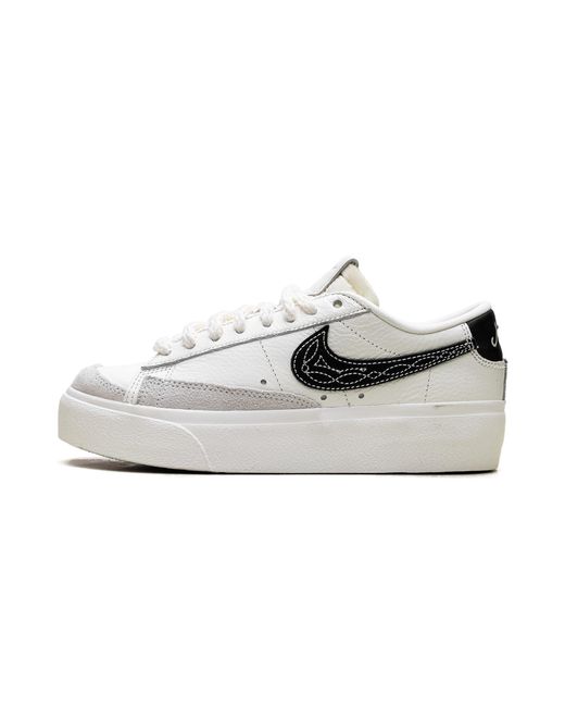 Nike Black Blazer Low Platform "Needlework" Fj4556 133"