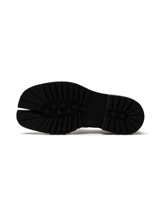 Maison Margiela Black Cracked Leather Tabi County Loafer S57Wr0139 P7424 H8328" for men
