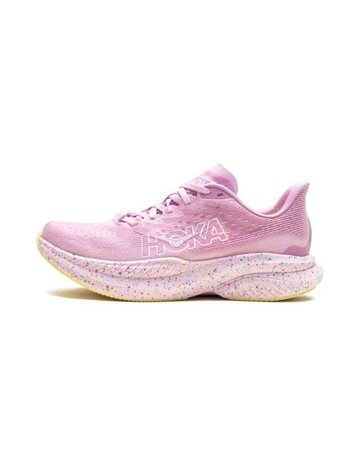 Hoka One One Black One One Mach 6 Twighlight Lemonade" Shoes