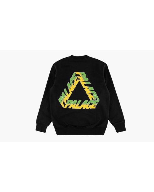 Palace Black Split P3 Crew for men