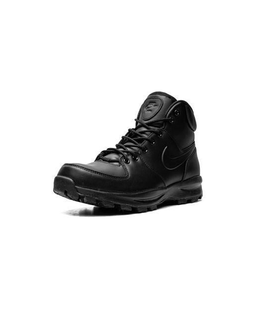Nike Black Manoa Leather 454350 003" for men