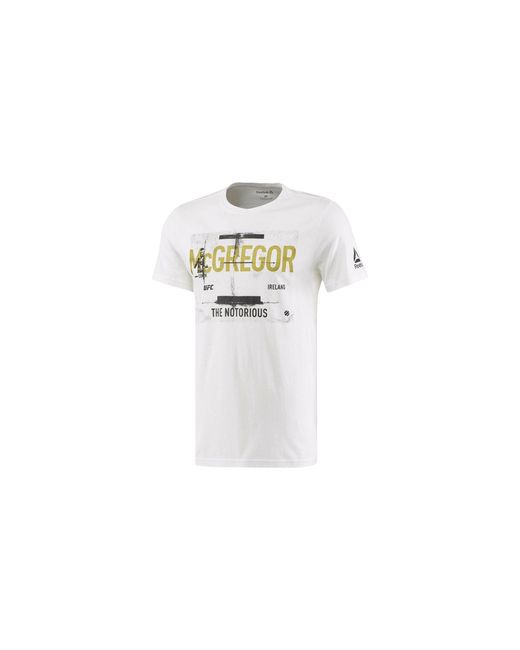 Reebok Black Conor Mcgregor Fighter T-Shirt Az5664" for men