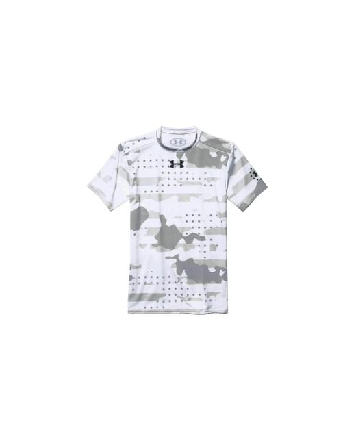 Under Armour Black Freedom Camo Short Sleeve Compression Shirt 1260445 100" for men