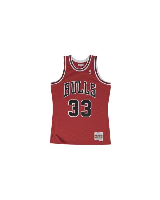 Mitchell & Ness Red Nba Swingman Road Jersey Bulls Smjygs18153 Cbuscar97Spi" for men