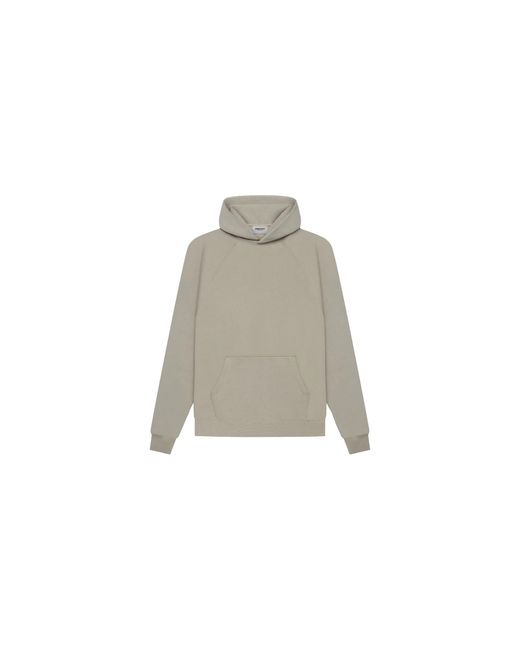 Fear Of God Black Essentials Pull-Over Hoodie "Moss" 614995 245" for men