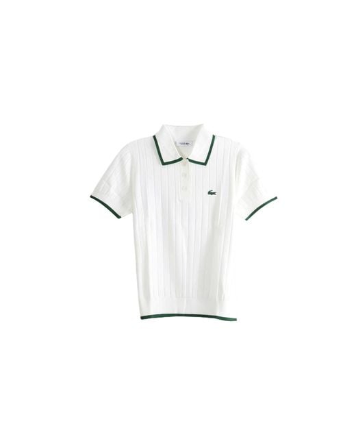 Lacoste Black Short Sleeved Polo Collar Golf Sweater "Flour Af9430 X0N"