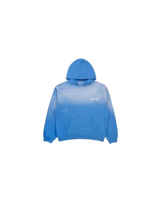 THIRTEENTH STUDIO Blue Faded Hoodie 10016778" for men