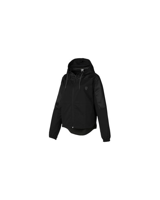 PUMA Black Scuderia Ferrari Hooded Sweat Jacket 577840 01"