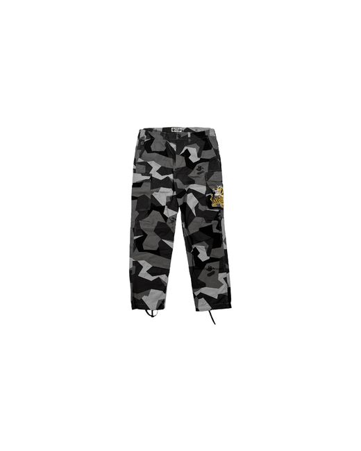 A Bathing Ape Black Side Tiger Patch Cargo Pants "Camo" Bstcpgc" for men