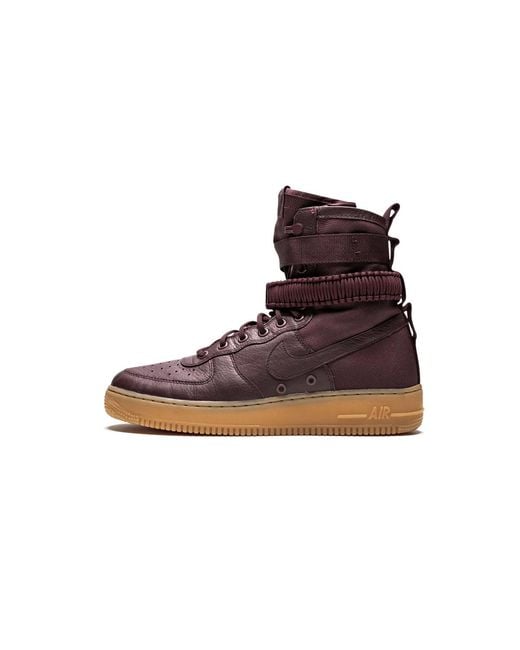 Nike Brown Sf Air Force 1 "Deep Burgundy" 864024 600" for men