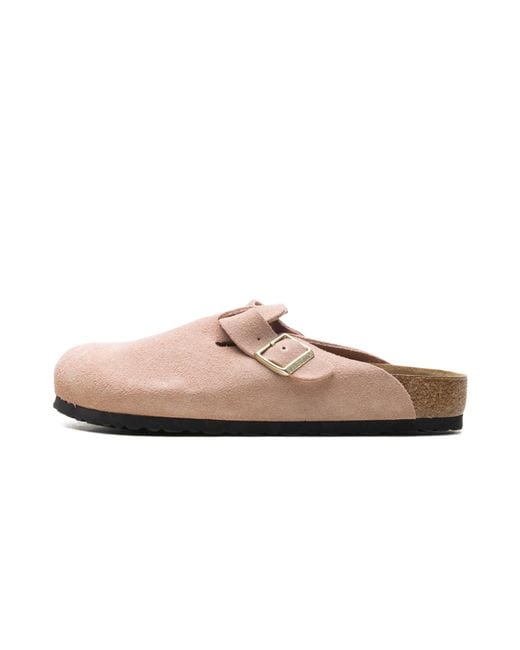 Birkenstock Black Boston Suede Leather Sandals "Light Rose" 1026139" for men