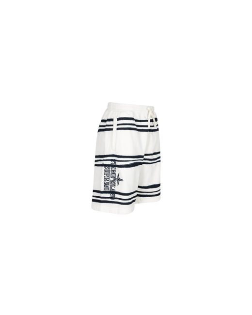 Supreme Black Stone Island Warp Stripe Short "Fw20