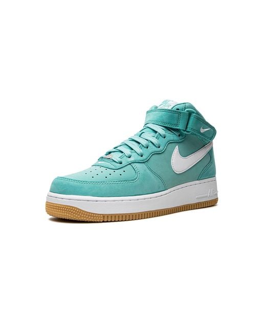 Nike Blue Air Force 1 Mid "Washed" Dv2219 300" for men