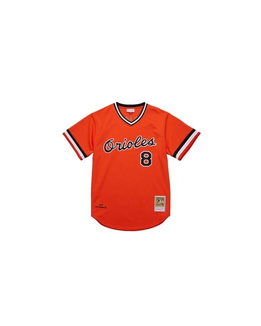 Mitchell & Ness Red Mlb Cal Ripken Jr. Alternate Jersey "2001 Baltimore Orioles for men