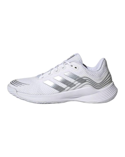 Adidas Black Novaflight Volleyball "Cloud Metallic" Gx8187"
