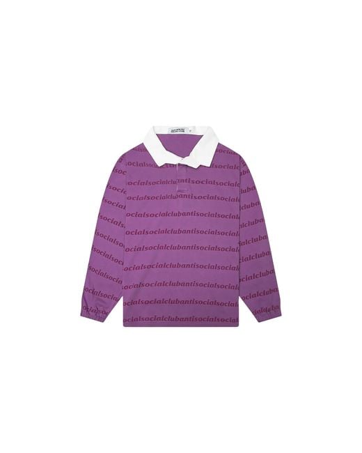 ANTI SOCIAL SOCIAL CLUB Purple Run On Polo Asscss26Sh021" for men