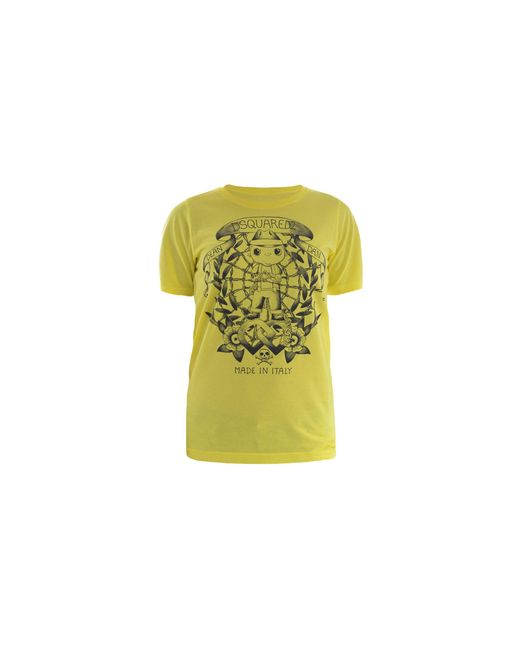 DSquared² Black Dean Dan Printed Cotton T-Shirt S72Gc0979-S21600-172"