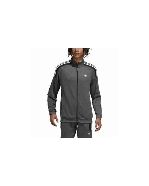 Adidas Black Originals Stormzy Sprt Track Jacket "Dark Heather" Fi7162" for men
