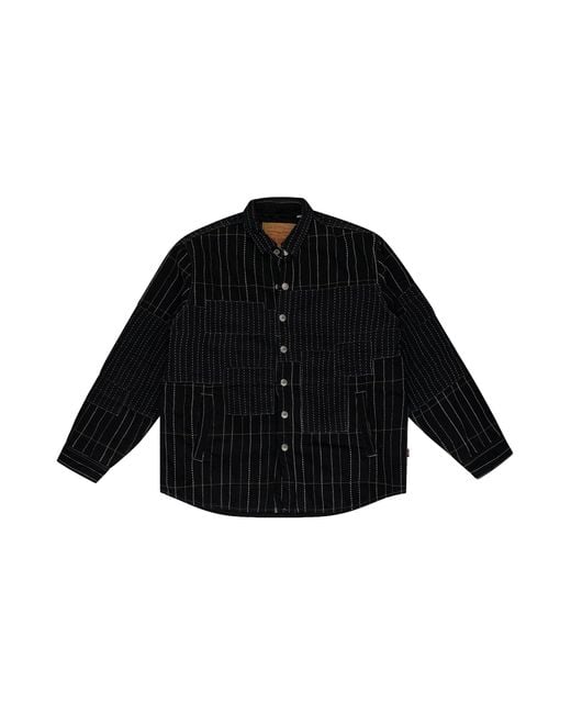 DENIM TEARS Black Levi's Overdyed Jacket Dt842" for men