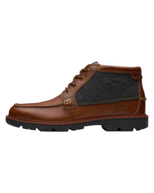 Clarks Brown Maplewalk Moc "Tan Tumbled" 26179440" for men