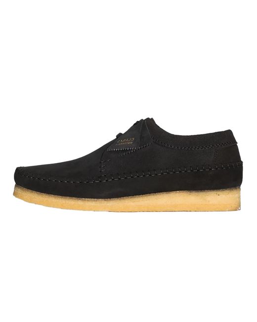Clarks Black Weaver Suede" 26165081" for men