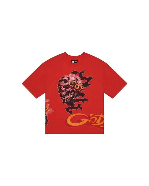 GODSPEED NEW YORK Red P.Y.P T-Shirt Gs622" for men