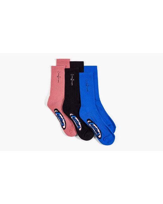 Travis Scott Black Basic 3-pack Socks "cactus Jack"