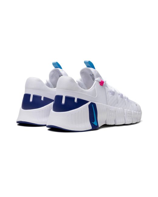 Nike Black Free Metcon 5 "white Aquarius Blue" Shoes for men