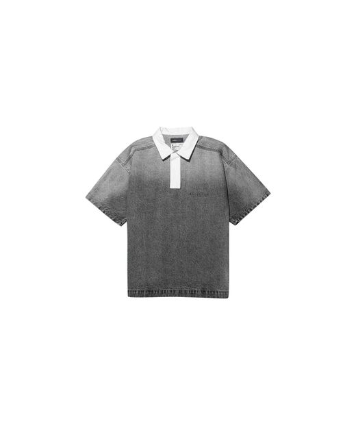 Purple Brand Black Ss Emboss Polo P036 Spwb423" for men