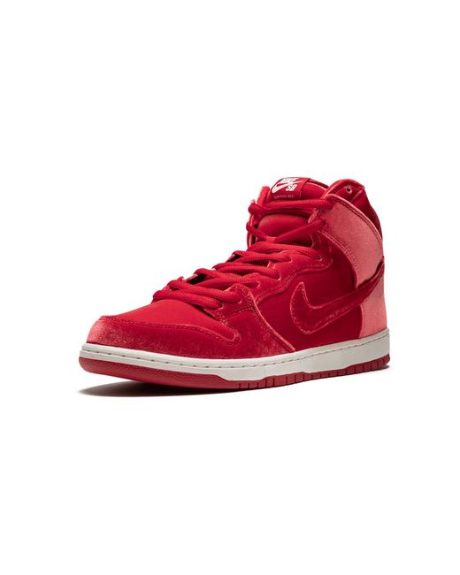 Nike Red Sb Dunk High Premium Velvet" 313171 661" for men