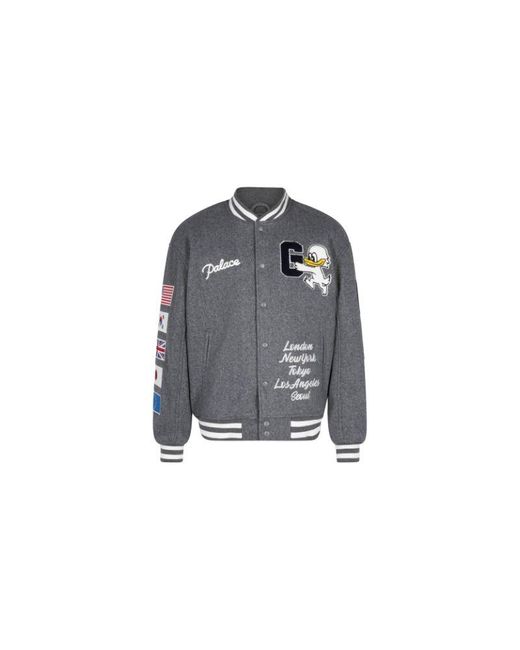 Palace Black Varsity Jacket X Gap for men