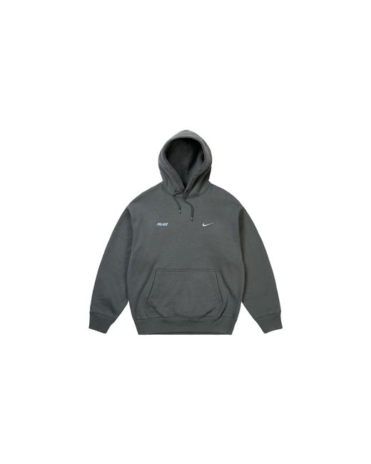 Palace Black Nike Font Swoosh Hoodie "Charcoal" P0139" for men