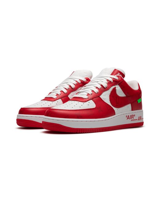 Nike Red Louis Vuitton Air Force 1 Low "Virgil Abloh for men