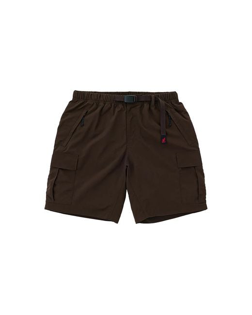 Gramicci Black Nylon Explorer Cargo Short "Chocolate" G5Sm-P094-Brn" for men