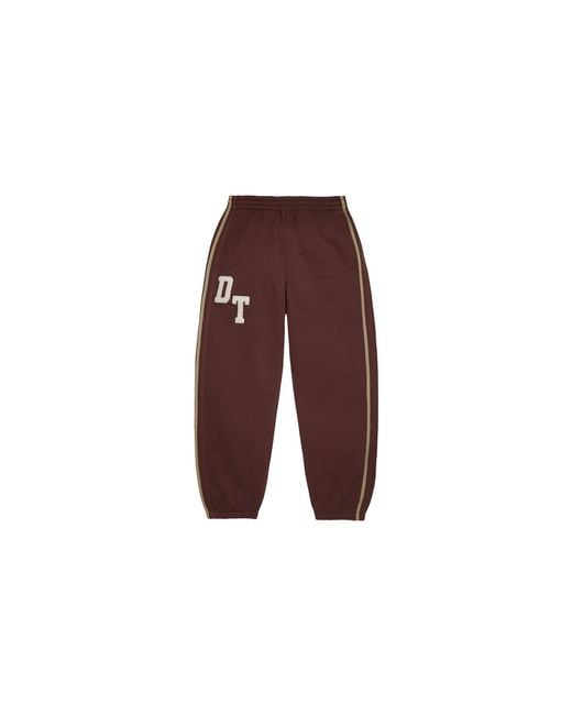 DENIM TEARS Black Chenille Embroidered Sweatpant Dt913" for men