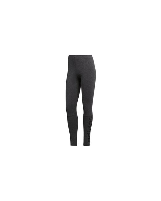 Adidas Black Essentials Linear Tights Legging "Dark Heather Cf5256"