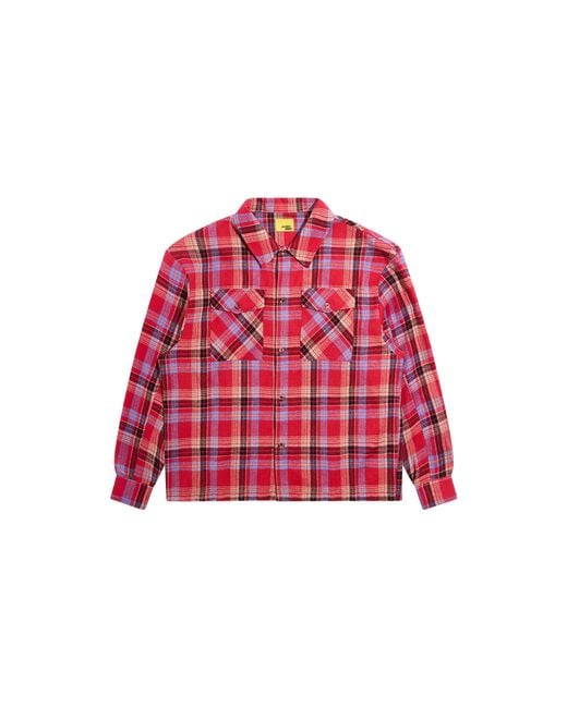 DIET STARTS MONDAY Red Star Plaid Ls Flannel Dsm-S26-035" for men