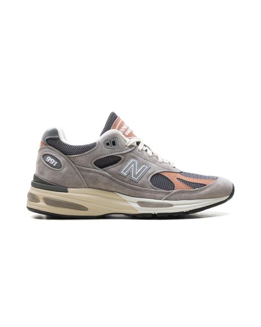 New Balance Black 991V2 "Miuk Elephant Skin" U991Gc2" for men
